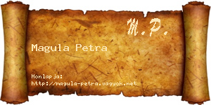Magula Petra névjegykártya
